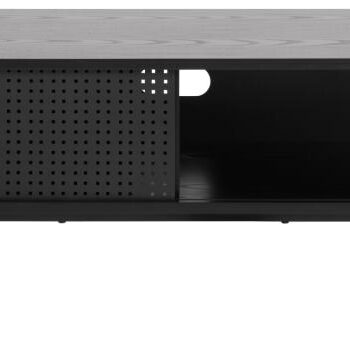 Act Nordic Angus Tv-bord       Skydelåge Sort Ask Melamin Og Sort Metal  140x40