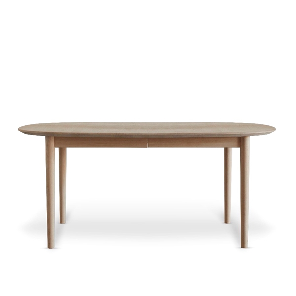 Andersen Furniture Classic 255 Ovalt Spisebord Eg Hvidolieret 110   172 Cm  Eg Hvid Olie : Erling Christensen Møbler