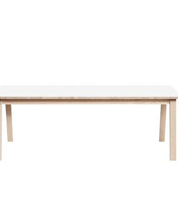 Andersen Furniture T9 Spisebord 220 Cm  Hvid Laminat Hvid Mat Lak Eg Hvid Mat Lak : Erling Christensen Møbler