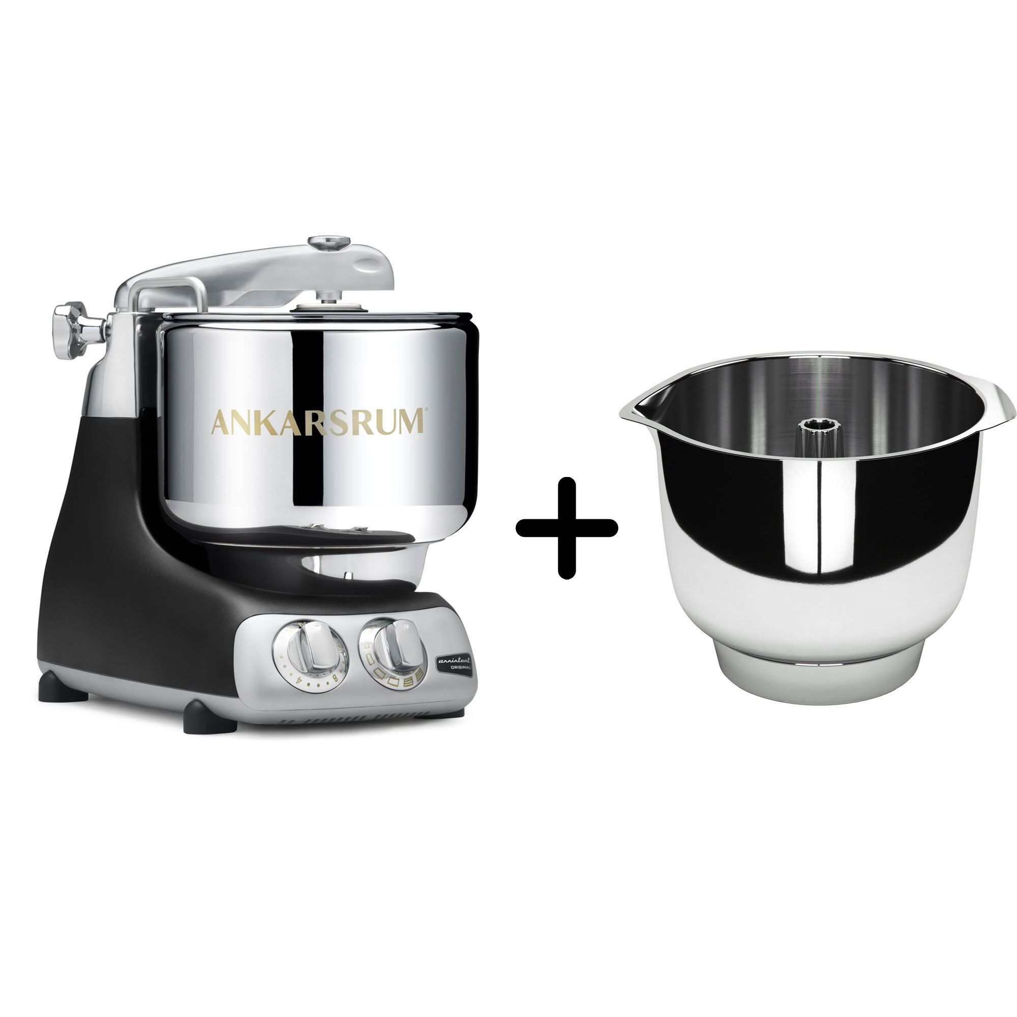 Ankarsrum Akm 6230 Køkkenmaskine   Assistent Original Piskeskål  Black