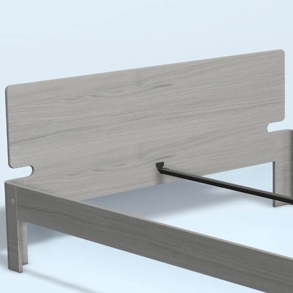 Auping Auronde Gavl Dobbeltseng Høj Model Chalk Grey Oak 180 Cm : Erling Christensen Møbler