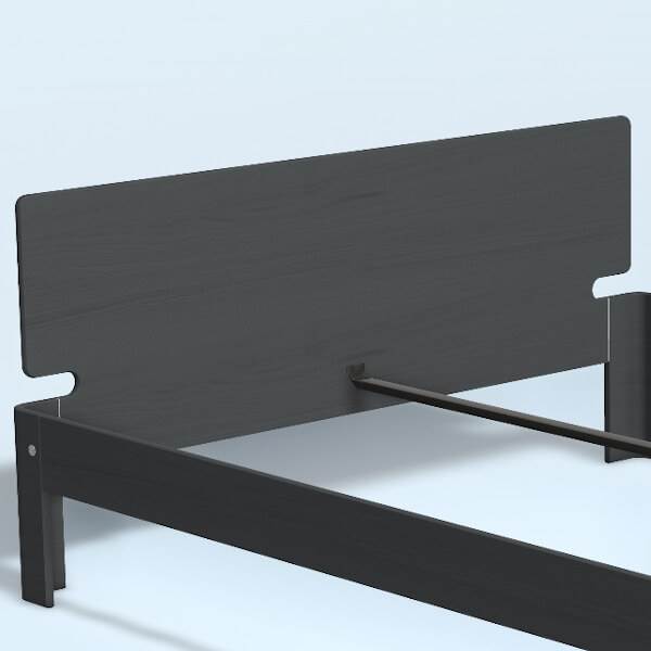 Auping Auronde Gavl Dobbeltseng Høj Model Dark Blue Oak 200 Cm : Erling Christensen Møbler