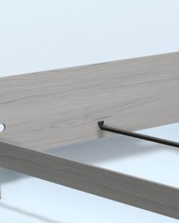 Auping Auronde Gavl Dobbeltseng Lav Model Chalk Grey Oak 180 Cm  : Erling Christensen Møbler