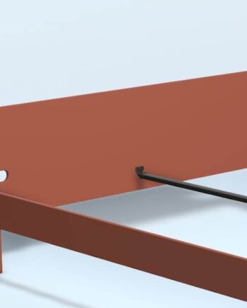 Auping Auronde Gavl Dobbeltseng Lav Model Dusty Red 160 Cm  : Erling Christensen Møbler