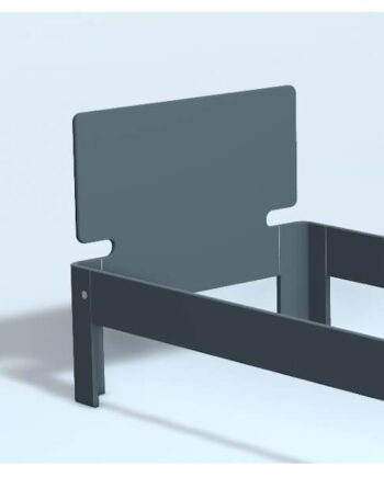 Auping Auronde Gavl Enkeltseng Høj Model Cool Grey 80 Cm  : Erling Christensen Møbler