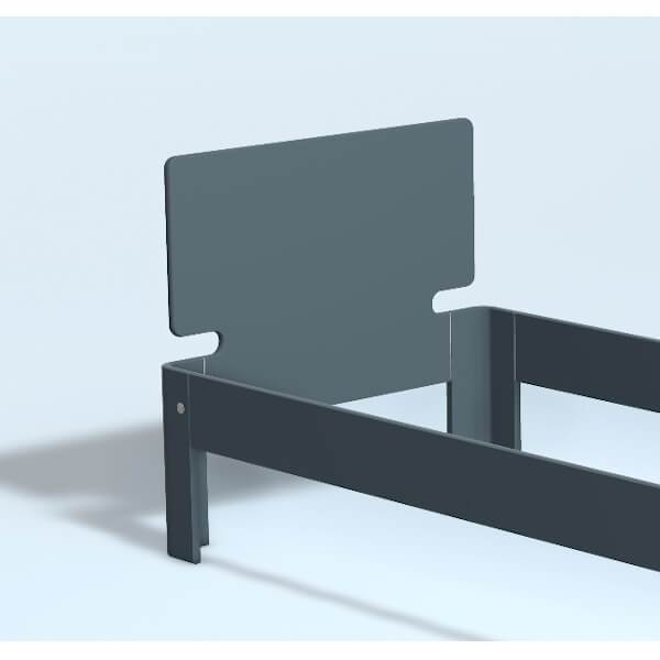 Auping Auronde Gavl Enkeltseng Høj Model Cool Grey 80 Cm : Erling Christensen Møbler