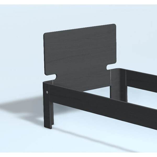 Auping Auronde Gavl Enkeltseng Høj Model Dark Blue Oak 90 Cm : Erling Christensen Møbler