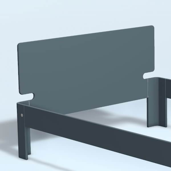 Auping Auronde Gavl Trekvartseng Høj Model Cool Grey 140 Cm : Erling Christensen Møbler