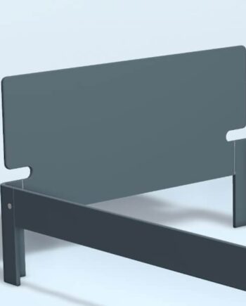 Auping Auronde Gavl Trekvartseng Høj Model Cool Grey 120 Cm  : Erling Christensen Møbler