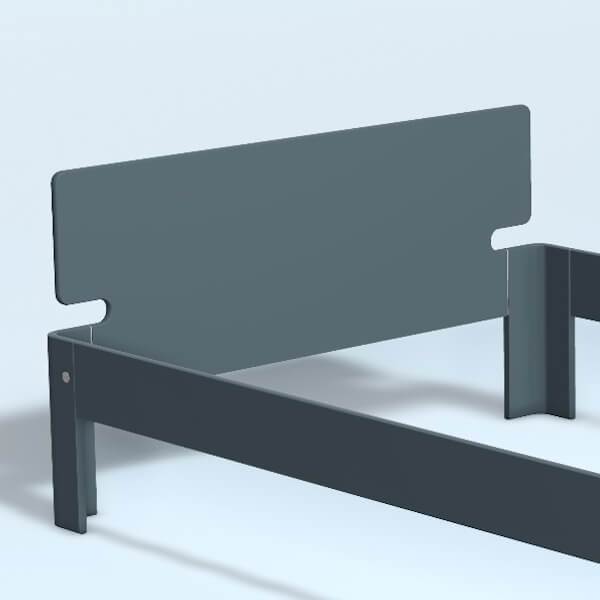 Auping Auronde Gavl Trekvartseng Lav Model Cool Grey 120 Cm : Erling Christensen Møbler