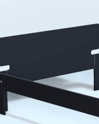 Auping Auronde Gavl Trekvartseng Lav Model Night Blue 120 Cm  : Erling Christensen Møbler