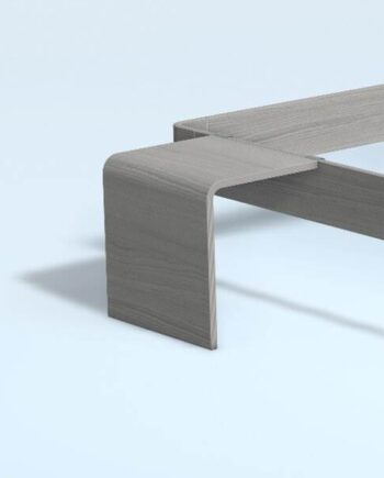 Auping Auronde Sengebord  Lav Model Chalk Grey Oak  : Erling Christensen Møbler
