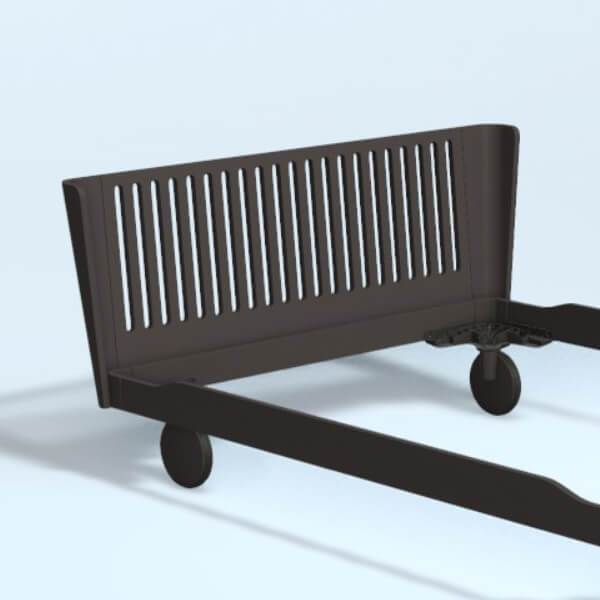 Auping Noa Milled Gavl 120 Cm  Chocolate Brown  : Erling Christensen Møbler