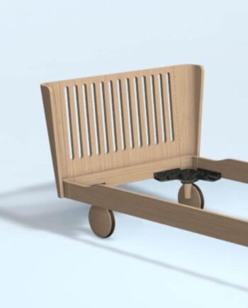 Auping Noa Milled Gavl 80 Cm  Balanced Oak  : Erling Christensen Møbler