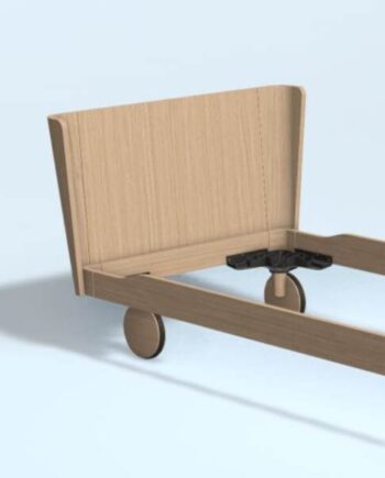 Auping Noa Solid Gavl 100 Cm  Balanced Oak  : Erling Christensen Møbler