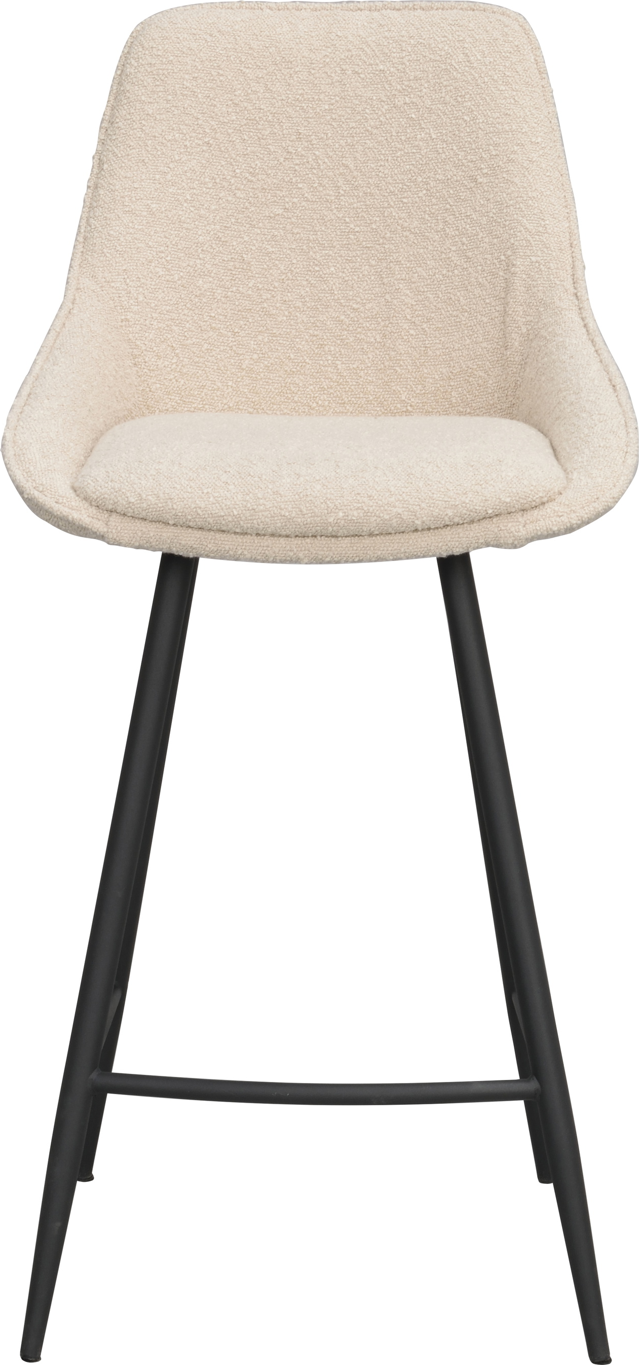 Barstol Rowico Sierra Bouclé-stof Beige Sort Fsc-certificeret Metalramme Med Fodstøtte  -pak