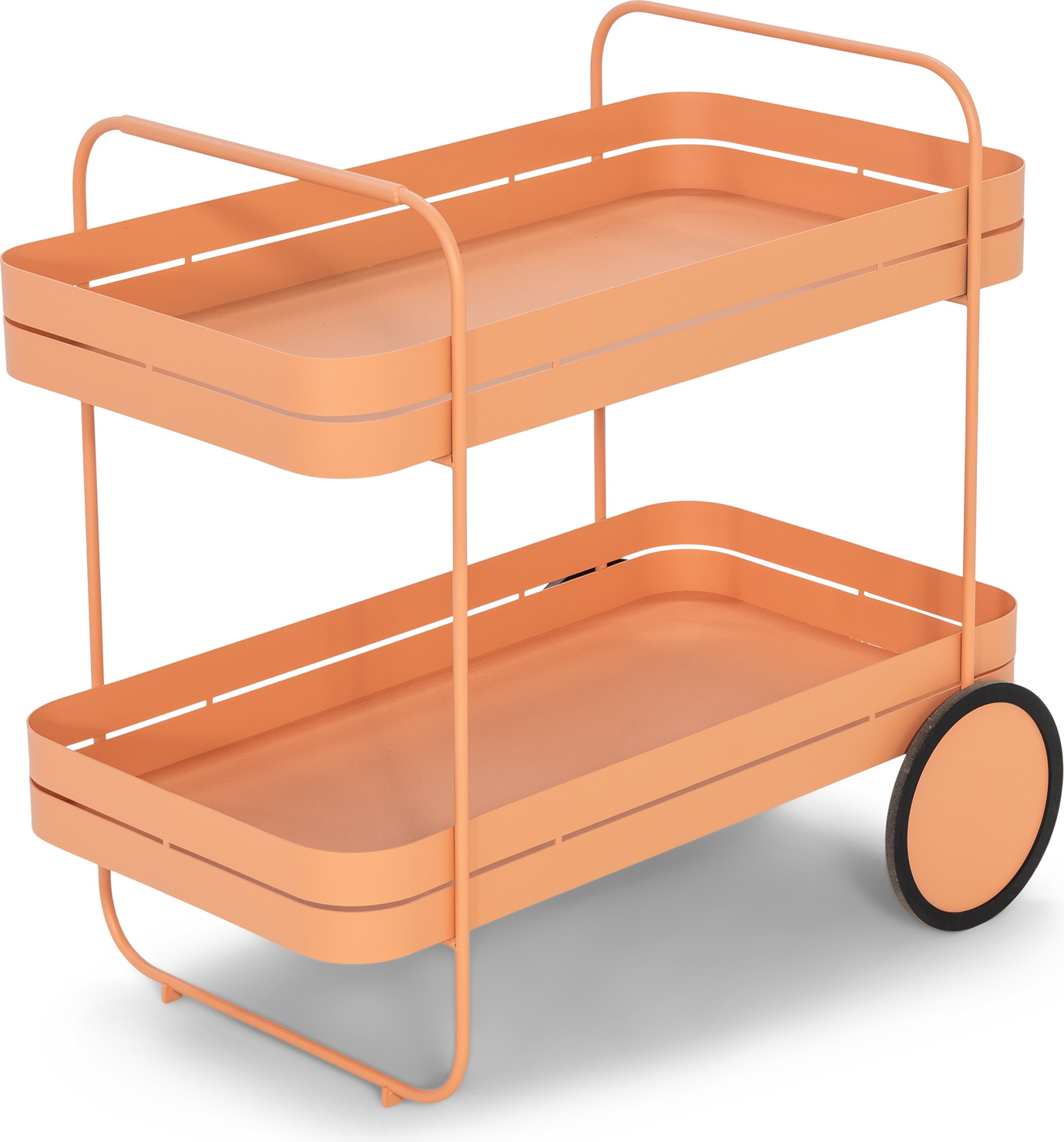 Barvogn Spinder Design Gin   Trolley Serveringsvogn   Lerjordfarvet Stål H69ã B42ã D74 Cm