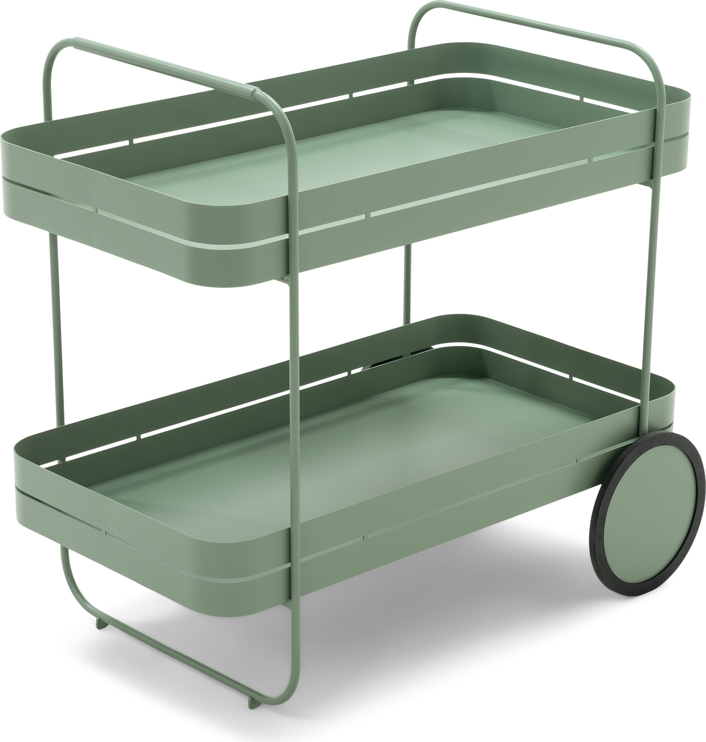 Barvogn Spinder Design Gin   Trolley Støvet Grøn Stål