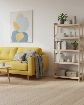 Bogreol   Bøgetræ    Hylder  136x50x25 Cm