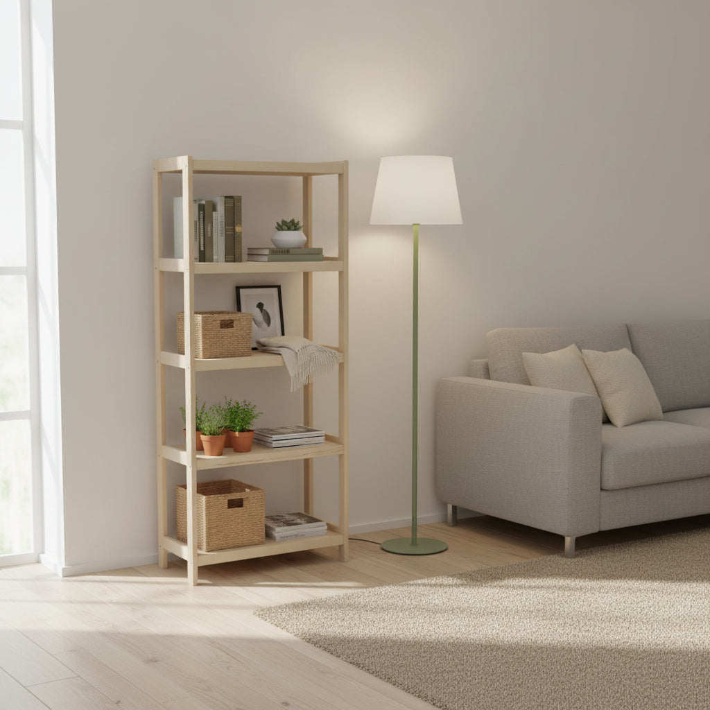 Bogreol   Bøgetræ Strong    Hylder  133x70x33 Cm