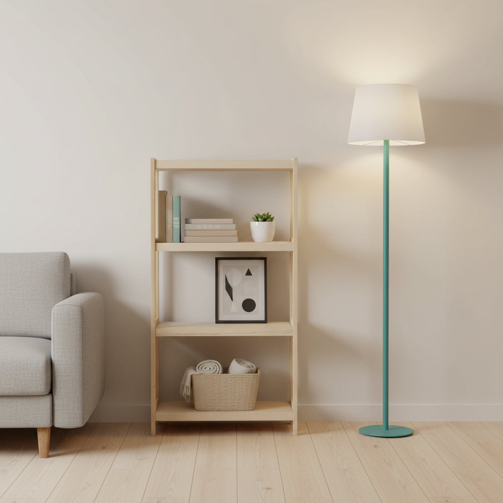Bogreol   Bøgetræ Strong    Hylder  133x60x33 Cm