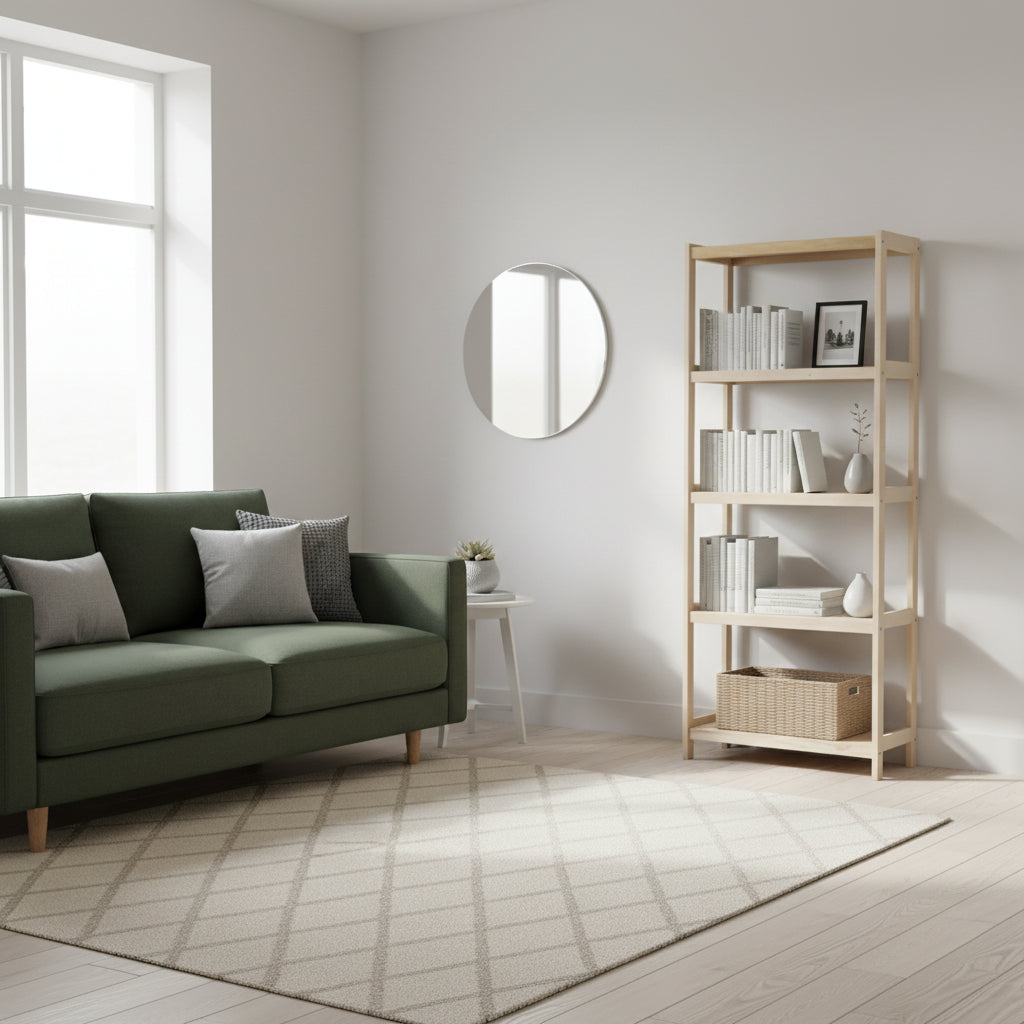 Bogreol   Bøgetræ Strong    Hylder  173x60x43 Cm