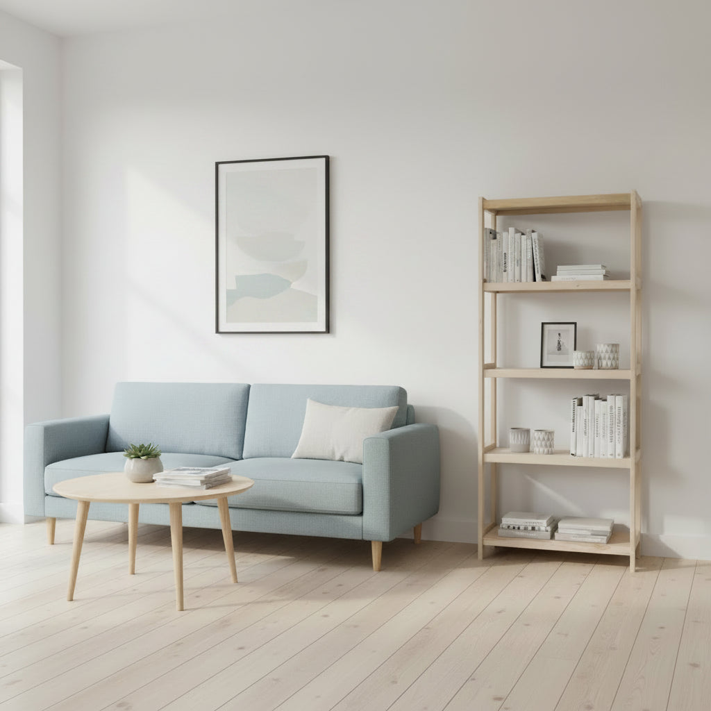 Bogreol   Bøgetræ Strong    Hylder  173x50x43 Cm