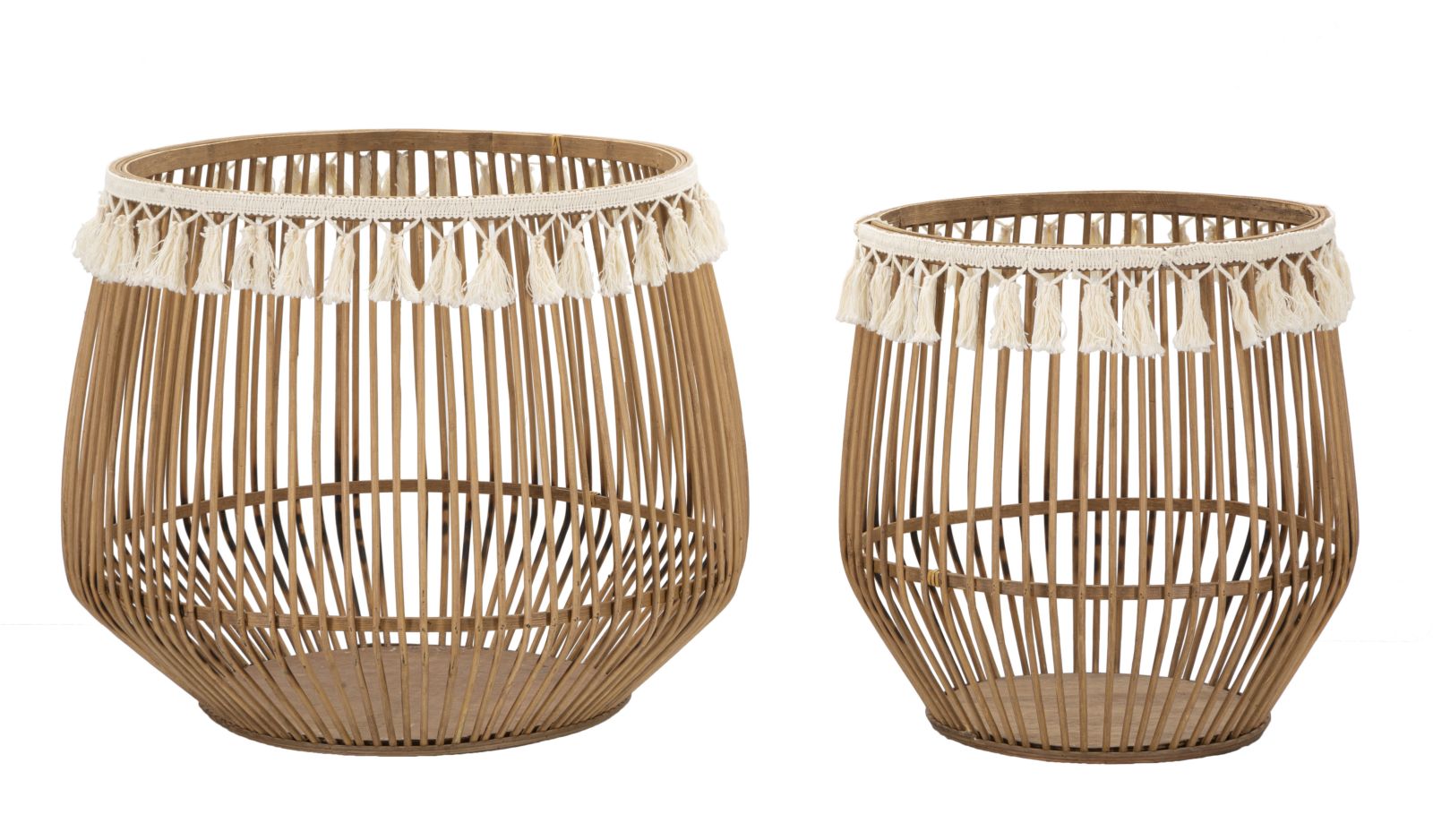 Boho Chic Kurve   Rattan   47x39x5 Og 34x36x5 Cm