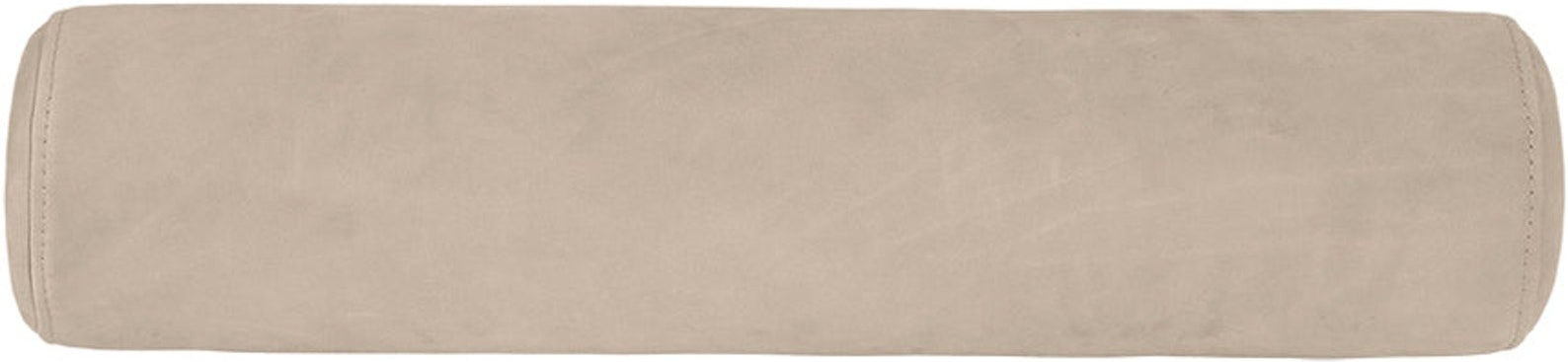 Bolsterpude Kristina Dam Minimal   Gråbrunt Analinlæder ø16x70 Cm