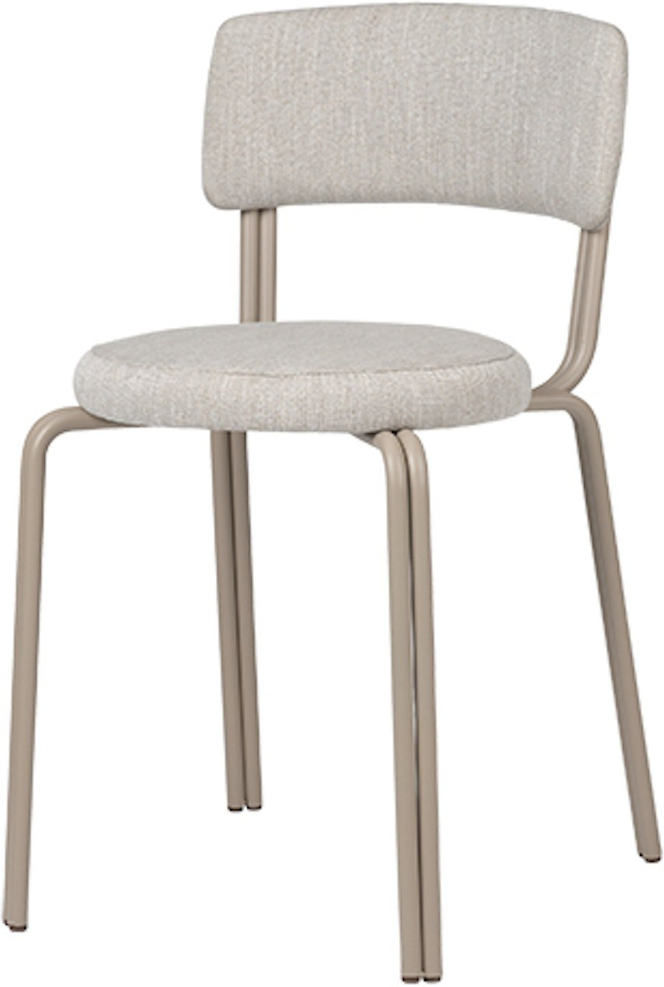 Broste Copenhagen Oda Spisebordsstol Spisestol   Grå Tekstil Og Jern H76   B42   L46 Cm
