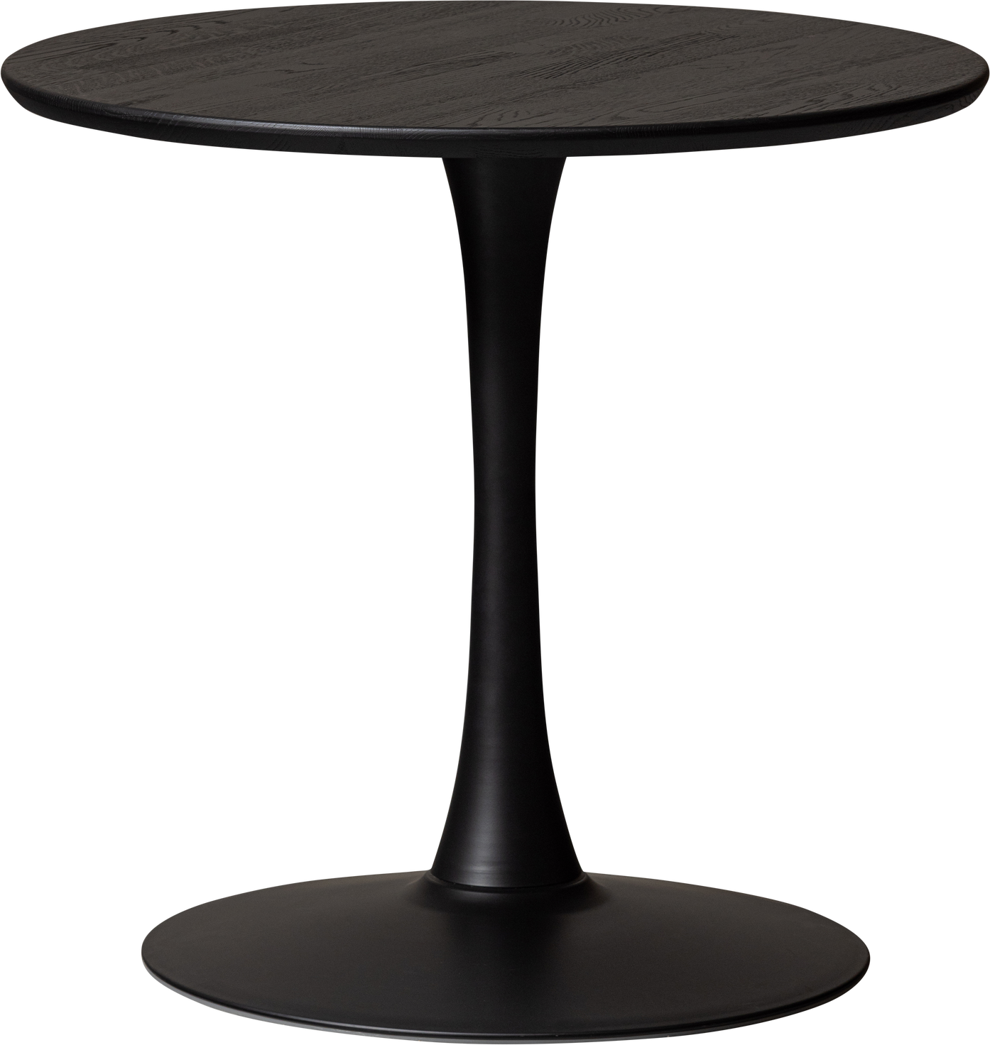 Cafébord Woood Tablo ø80 H74 Cm Egetræ Bordplade Sort Metalstel Fsc Mix