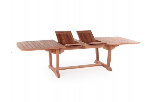 Calais Teak Udtræksbord 110x212 256 300 Cm