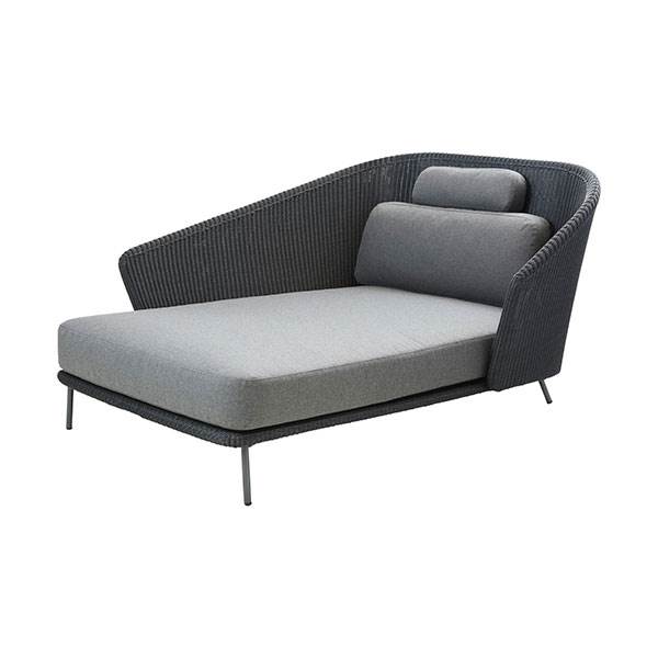 Cane-line Mega Daybed Grå Med Hyndesæt  : Erling Christensen Møbler