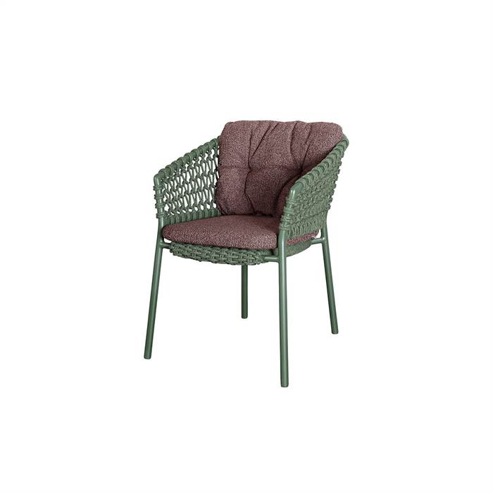 Cane-line Ocean Havestol Dark Green Hynde Wove Dark Bordeaux : Erling Christensen Møbler