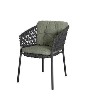 Cane-line Ocean Havestol Dark Grey Hynde   Wove Dark Green  : Erling Christensen Møbler