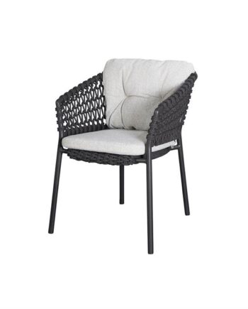 Cane-line Ocean Havestol Dark Grey Hynde   Wove Light Brown  : Erling Christensen Møbler