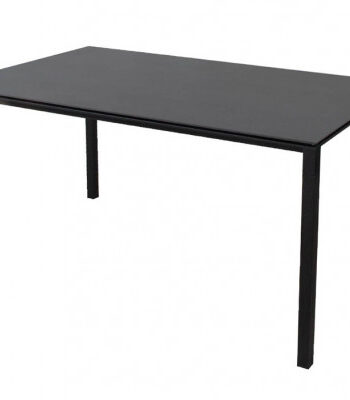 Cane-line Pure Havebord 90x150 Cm Lavagrå   Sort Bordplade