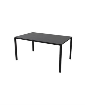 Cane-line Pure Havebord 150   90 Cm Stel   Lavagrå  Bordplade   Nero Sort Lava Grå  Aluminium  : Erling Christensen Møbler