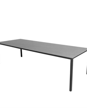 Cane-line Pure Havebord 280x100 Cm Stel: Lava Grå  Bordplade: Basalt Grå Lava Grå  Aluminium  : Erling Christensen Møbler