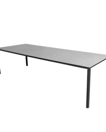 Cane-line Pure Havebord 280x100 Cm Stel: Lavagrå Bordplade: Betongrå Lava Grå  Aluminium  : Erling Christensen Møbler