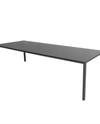 Cane-line Pure Havebord 280x100 Cm Stel: Lavagrå Bordplade: Nero Sort Lava Grå  Aluminium  : Erling Christensen Møbler
