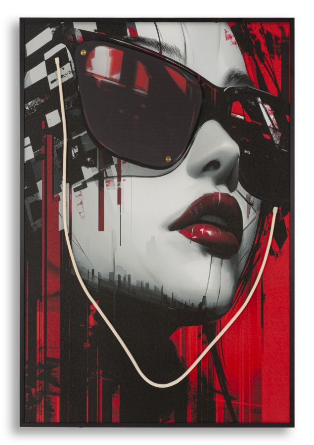 Canvasbillede Med Led Psyco - - 60 90 Cm