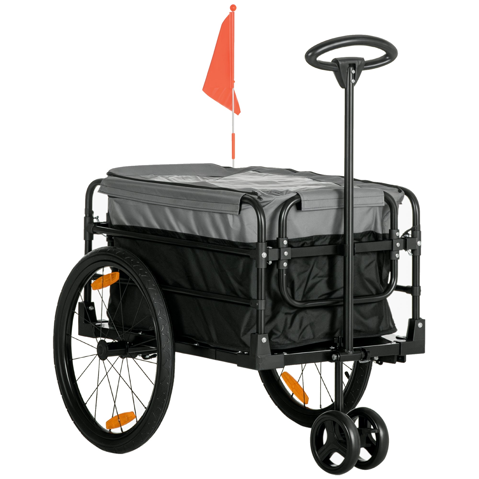 Cargo Trailer Sækkevogn 130   64   103 Cm Stål Sort Grå