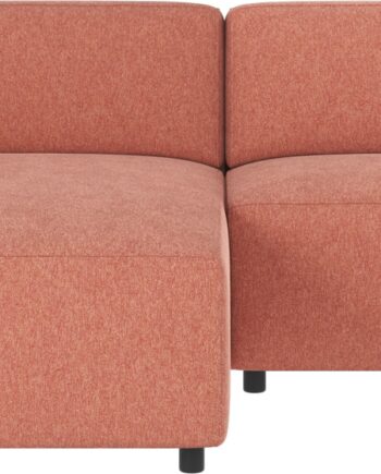 Chaiselong Sofa Venstrevendt Rowico Willard Rød Brenda   Skandinavisk Sofa Med Hr-koldskum Og Nozag-fjedre