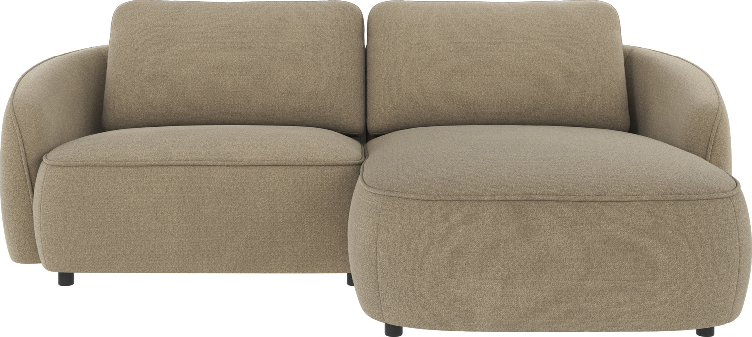 Chaiselongsofa Højrevendt Rowico Norris Rita 109 Mørk Beige Polyester 226x162x80 Cm
