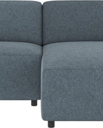 Chaiselongsofa Højrevendt Rowico Willard Bobby Mellemblå 100   Polyester Modulsofa Skandinavisk Design