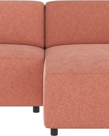 Chaiselongsofa Højrevendt Rowico Willard Brenda 52 Rød Polyester 234ã 161ã 70 Cm Skandinavisk Moduldesign