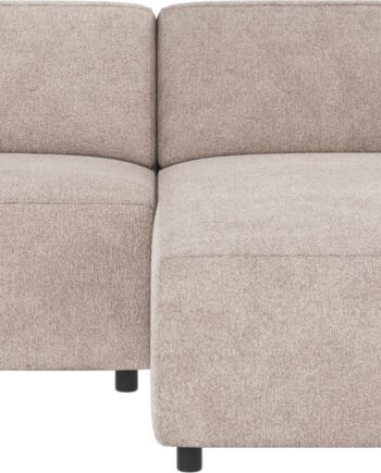 Chaiselongsofa Højrevendt Rowico Willard Greg Polyesterstof Lysegrå 234x161 Cm