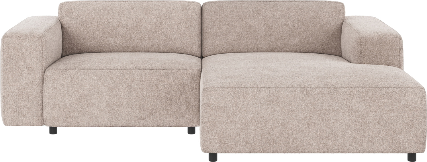 Chaiselongsofa Højrevendt Rowico Willard Greg Polyesterstof Lysegrå 234x161 Cm
