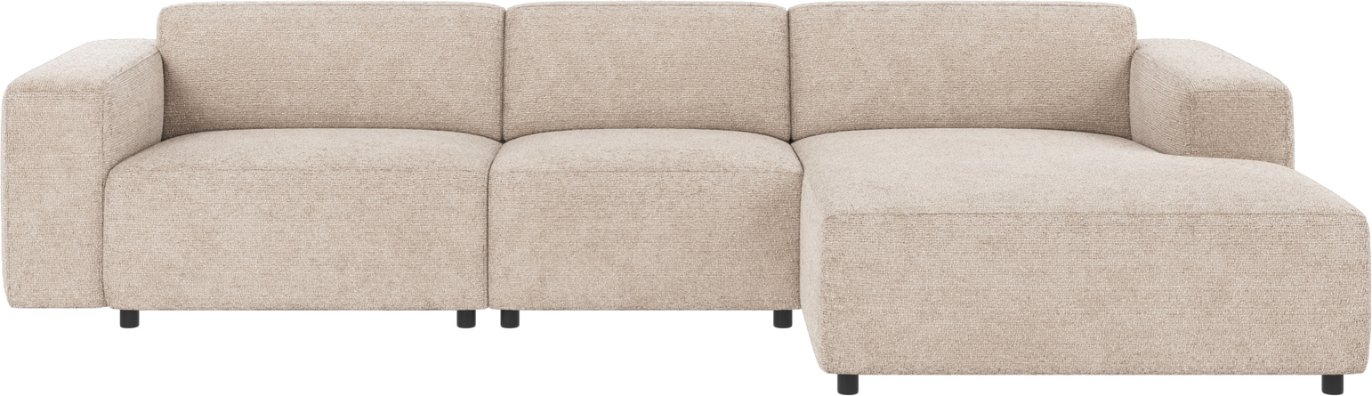 Chaiselongsofa Højrevendt Rowico Willard Robin Lysegrå Polyesterstof Modulopbygget 312x161 Cm